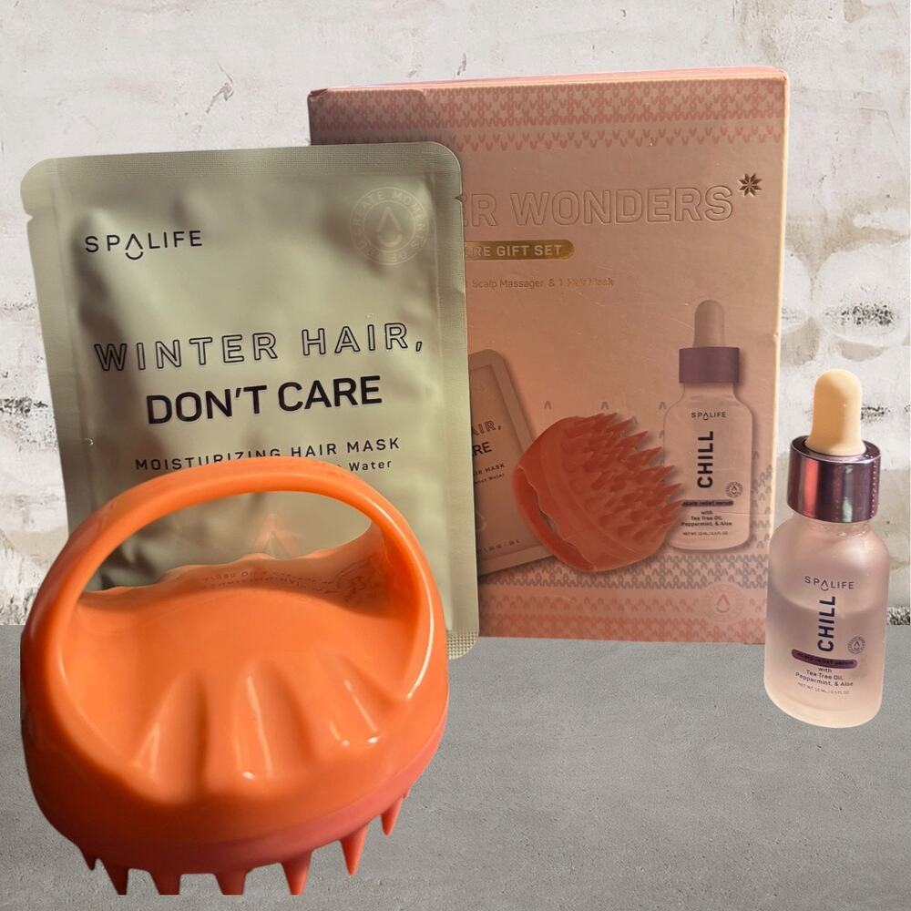 SpaLife Winter Wonders 3 Piece Hair-Care Gift NIB